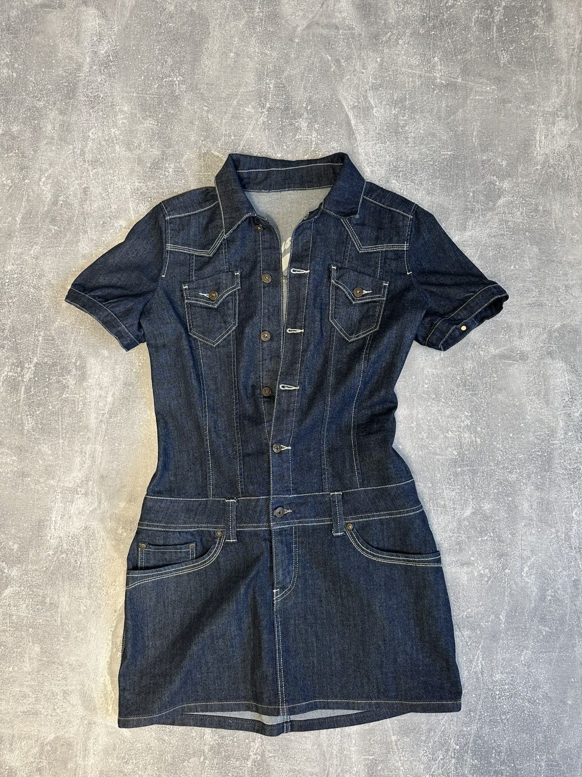 Other Vintage Y2K Mustang Jean Dress – Western Baddie Vibes Size L / US 10 / IT 46 - 6 Thumbnail