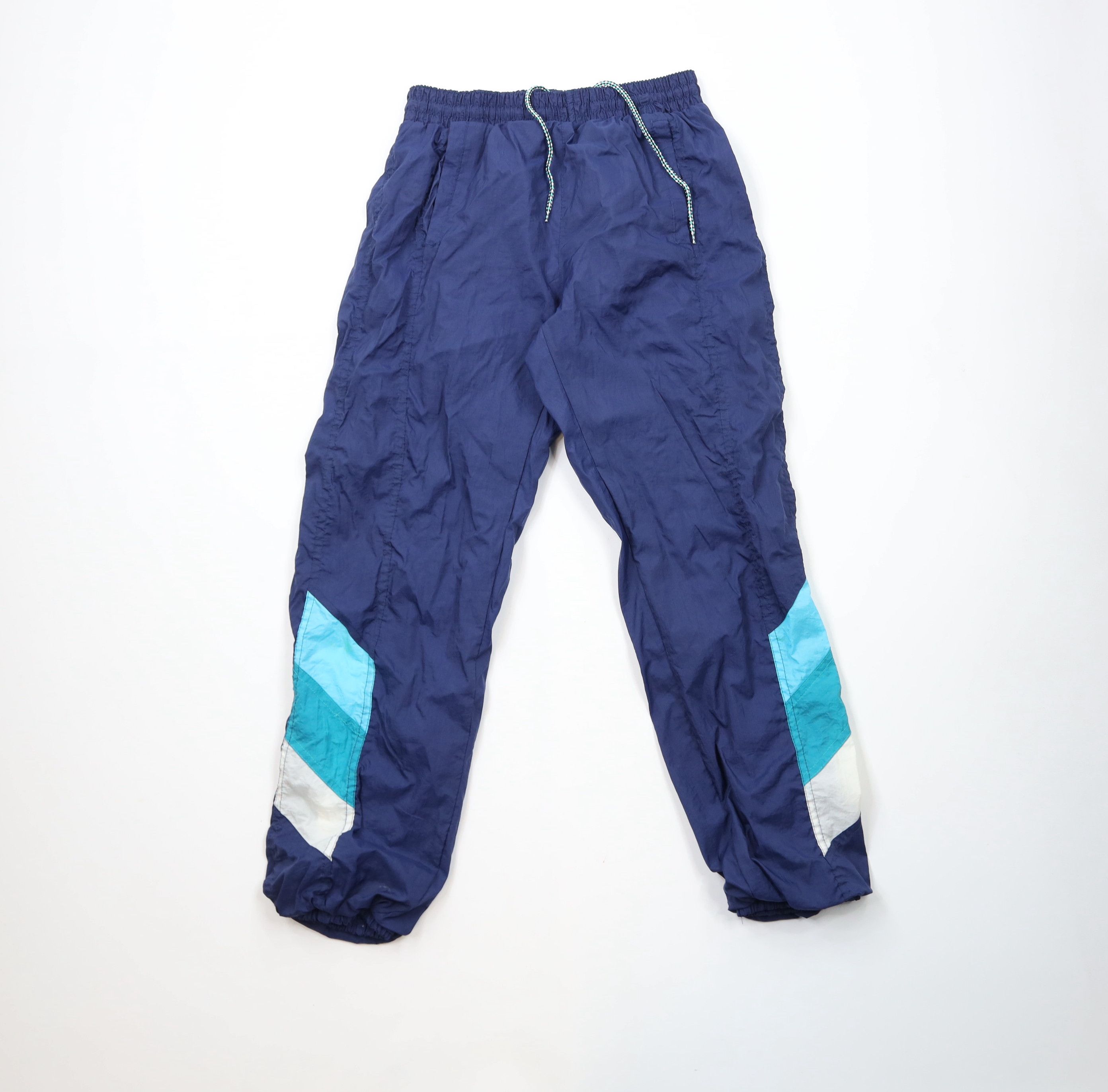 Vintage Vintage 90s Streetwear Block Lined Windbreaker Joggers Pants Size US 34 / EU 50 - 1 Thumbnail