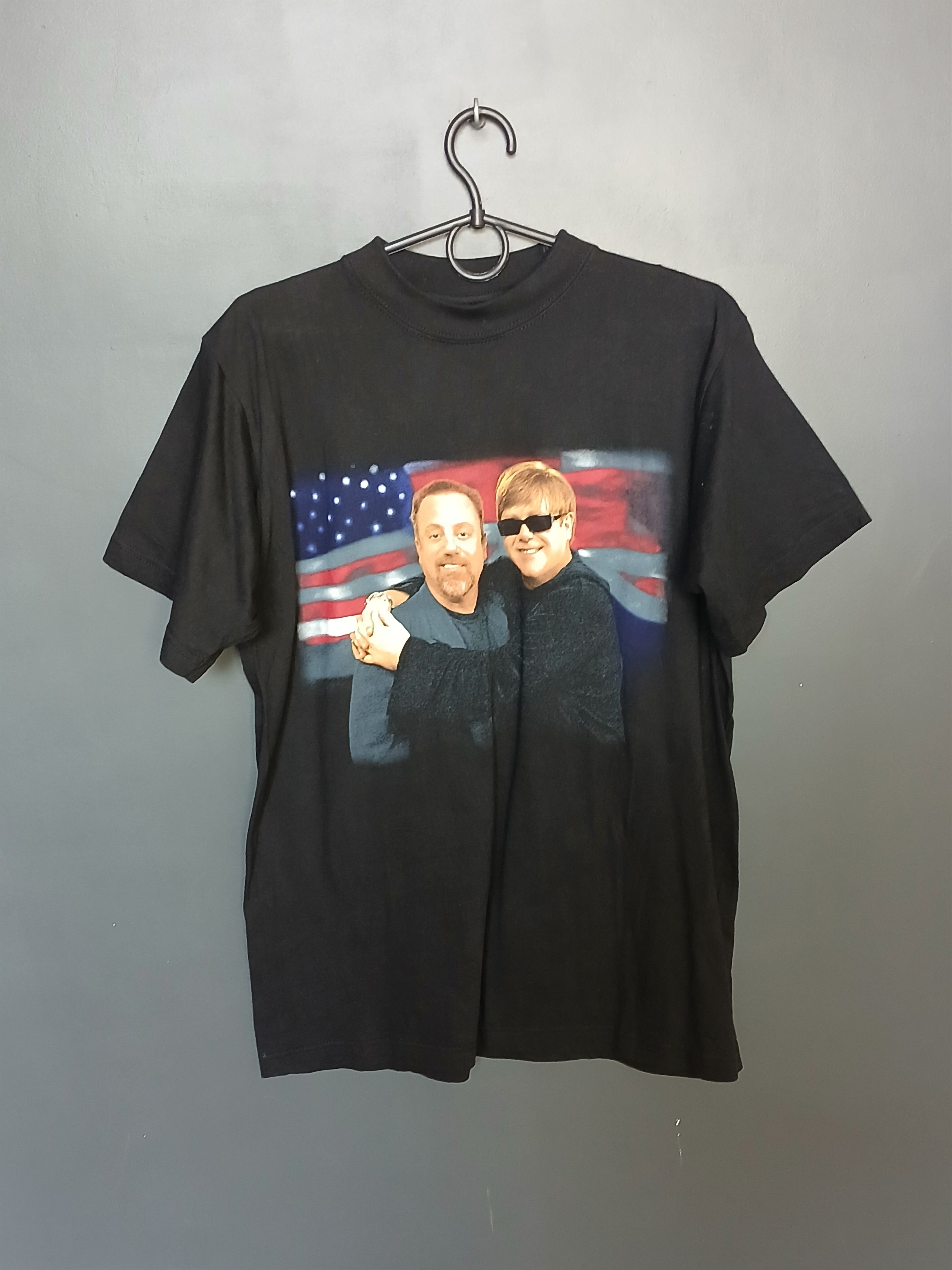 Band Tees × Vintage Vintage 1998 Elton John Billy Joel Face To Face Tour T-Shirt Size US M / EU 48-50 / 2 - 1 Thumbnail