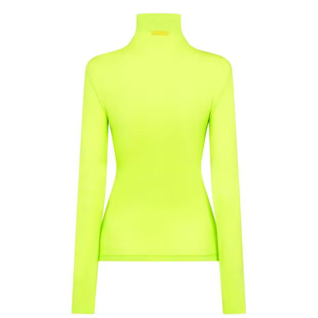 Off-White o1g2r1mq1224 Stamp Second Skin Turtleneck in Acid Green Size XS / US 0-2 / IT 36-38 - 5 Thumbnail