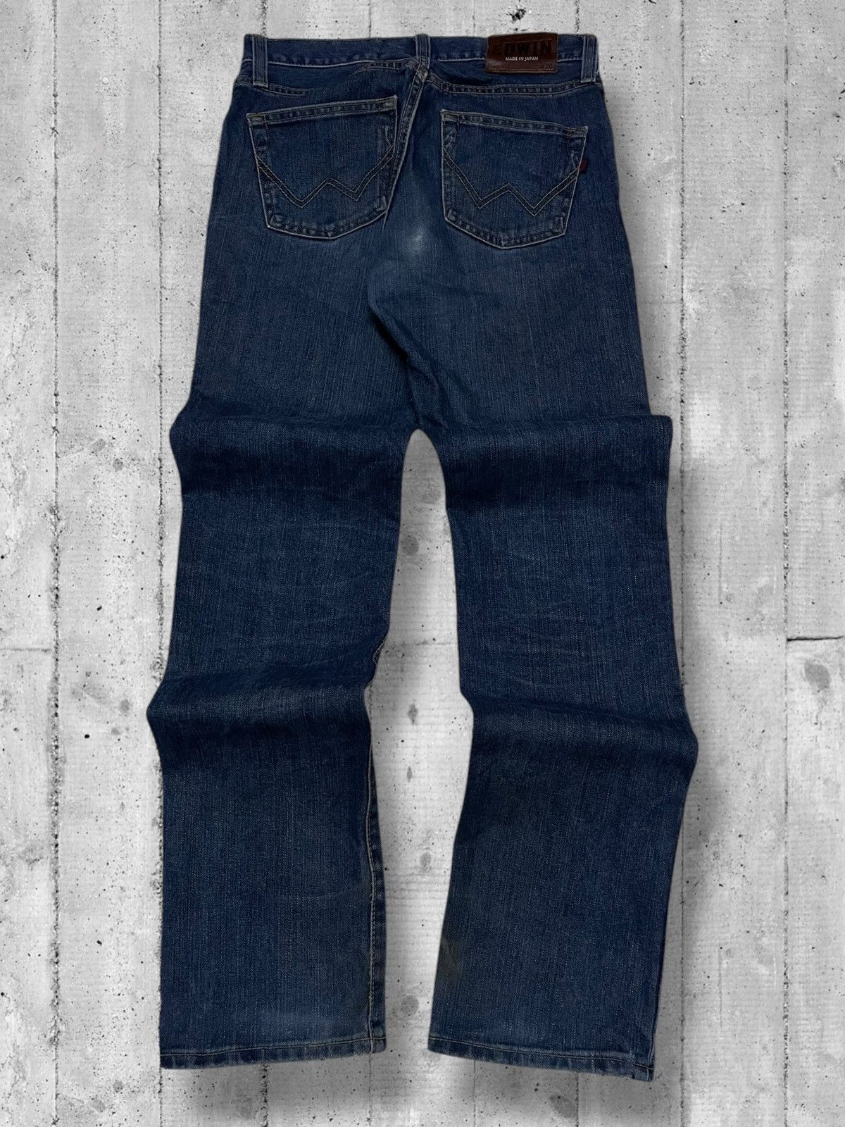 Designer × Edwin × Vintage Vintage 1990s Japan Designer Edwin 403 Distressed Denim Size US 29 - 8 Thumbnail