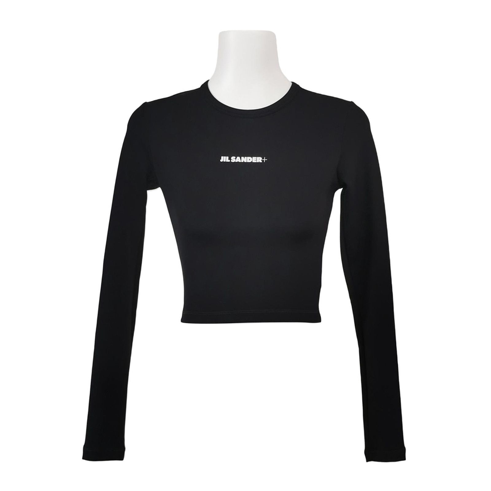 JIL SANDER JIL SANDER Solid color letter logo round neck t
