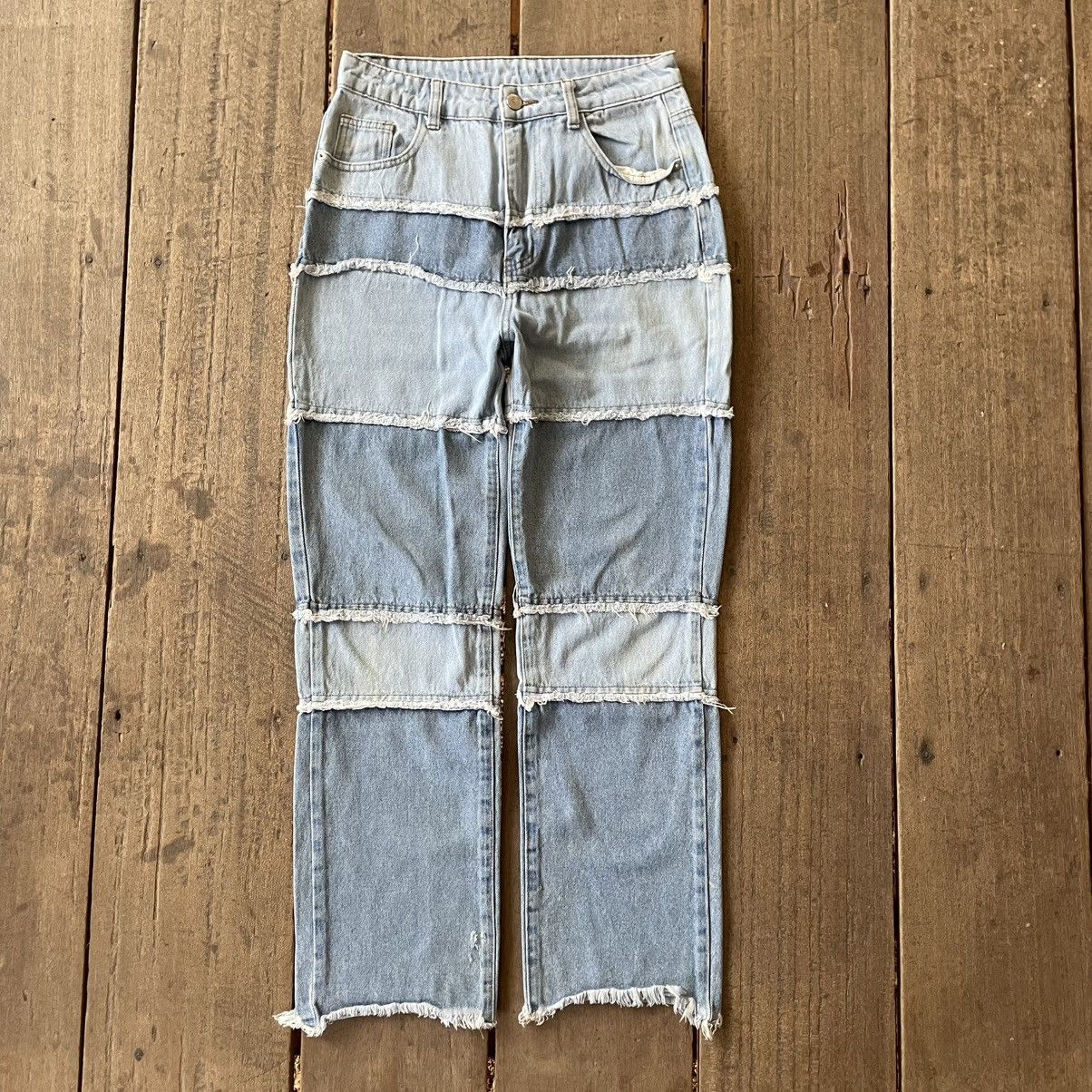 Japanese Brand 🔥🇯🇵Rare Unbrand Hagi Stylish Distress Women Denim Jeans Size 28" / US 6 / IT 42 - 1 Thumbnail