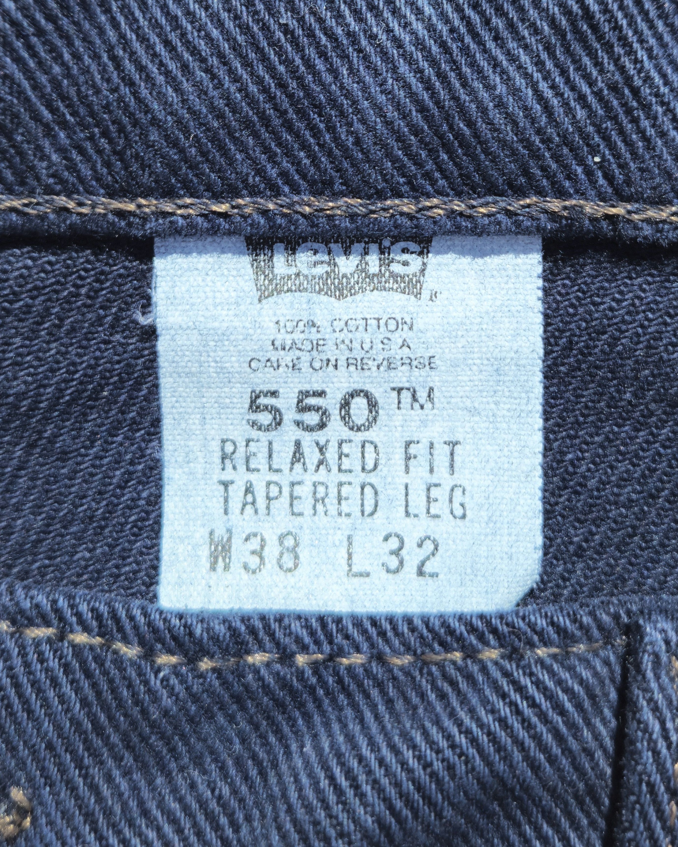 Levi's NWT Vintage 90s Levi's 550 Baggy Relaxed Tapered Deadstock Size US 36 / EU 52 - 5 Thumbnail