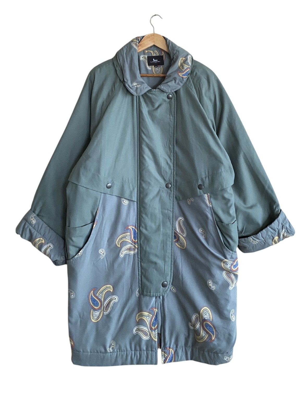 Lancel Vintage Brand Lancel Long Jacket 1990s Size US L / EU 52-54 / 3 - 1 Thumbnail