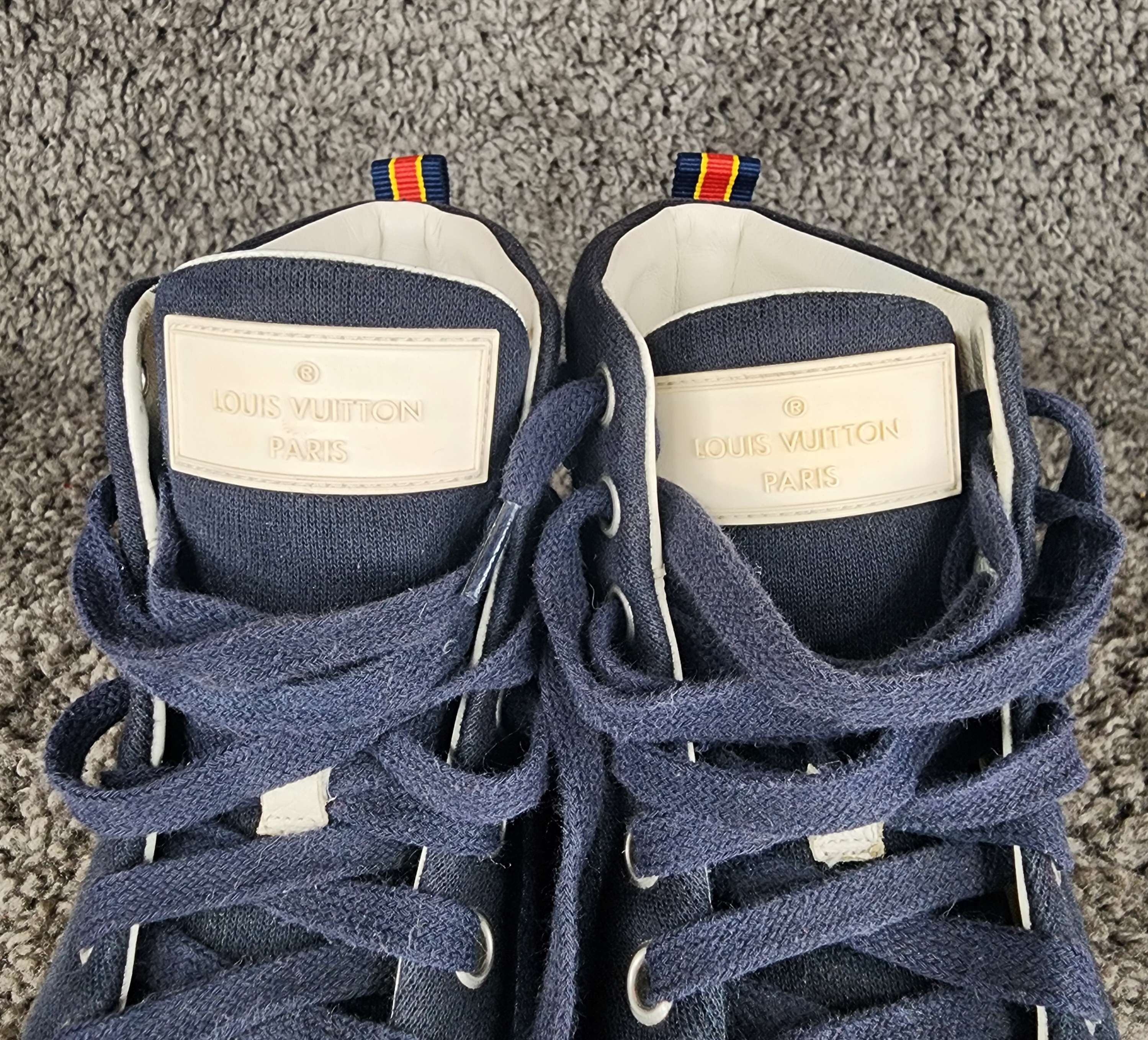 Louis Vuitton Louis Vuitton Fastball navy Hi top sneakers Size US 7 / EU 40 - 9 Thumbnail