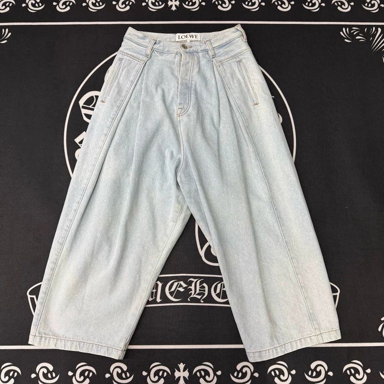 Loewe LOEWE Light blue wide leg jeans Size 24" / US 00 / IT 34 - 1 Thumbnail