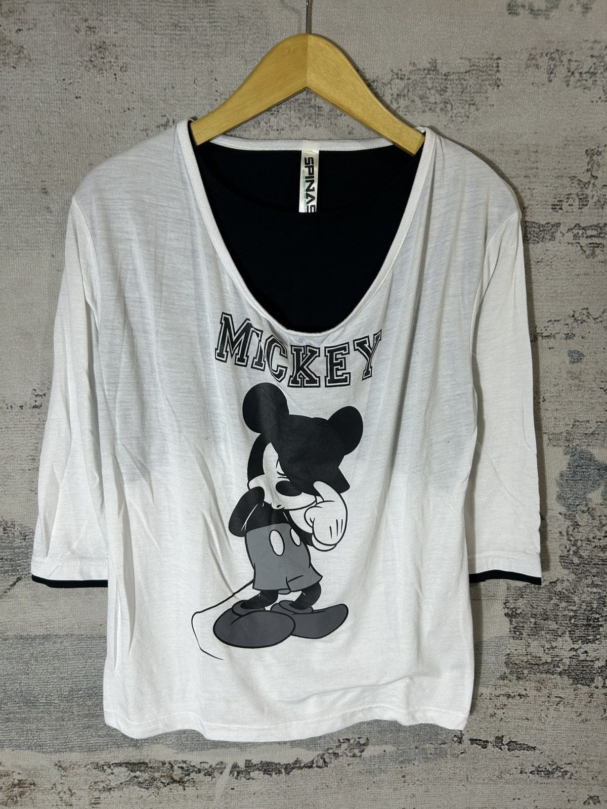 20471120 2000s Spinash Mickey Double Layers Reglan Size US M / EU 48-50 / 2 - 1 Thumbnail