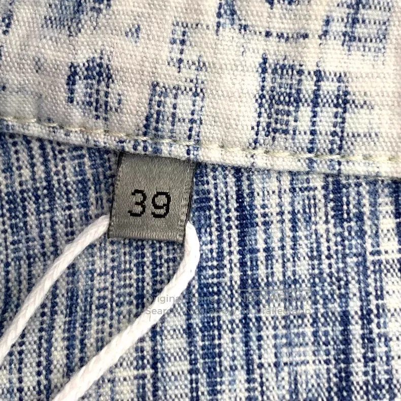 Dior Dior Size 39 Light blue logo jacquart full print cotton lap Size US XXS / EU 40 - 6 Thumbnail