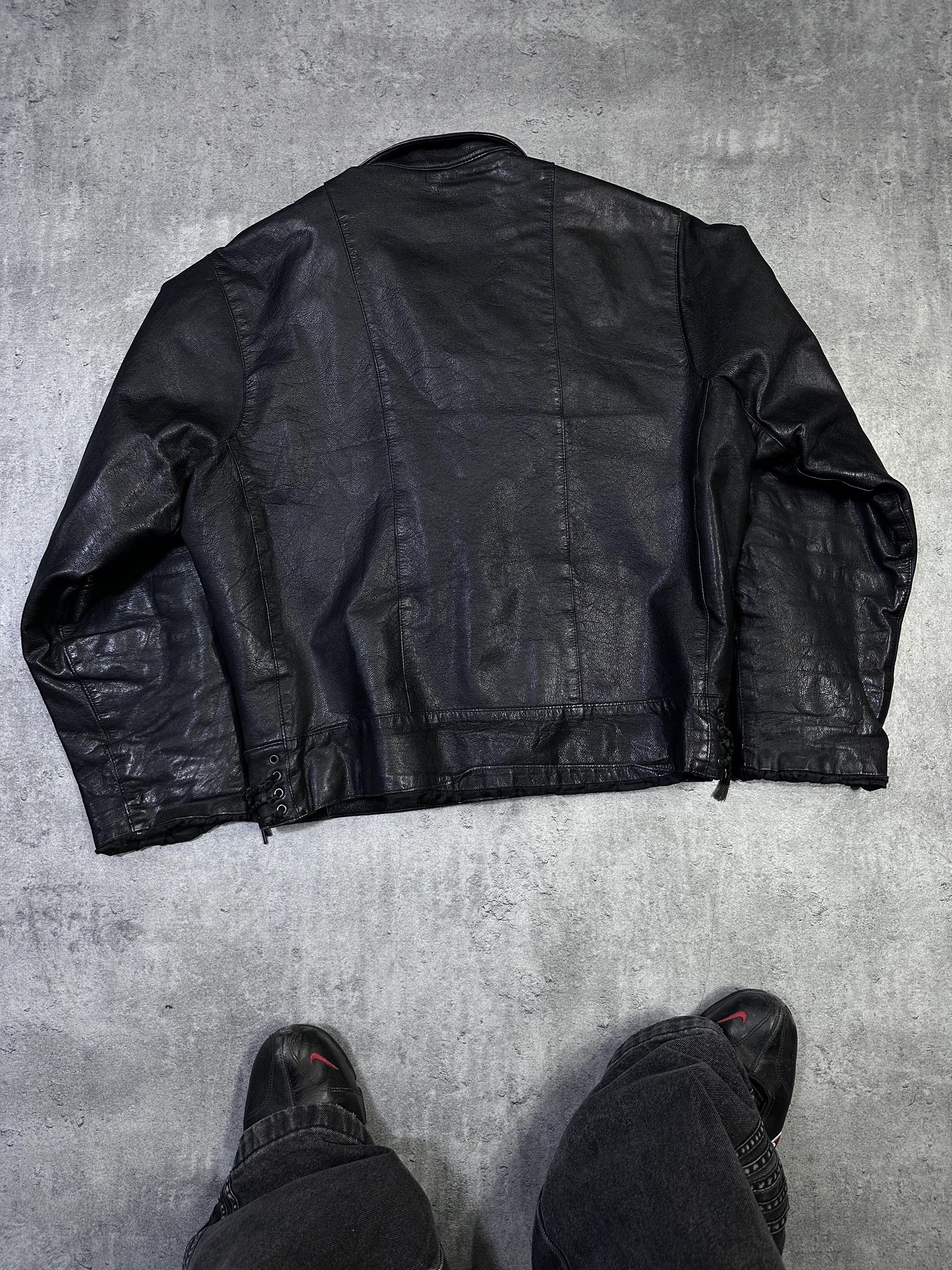Vintage Vintage 60s/70s swedish leather ramones jacket black Size US L / EU 52-54 / 3 - 8 Thumbnail