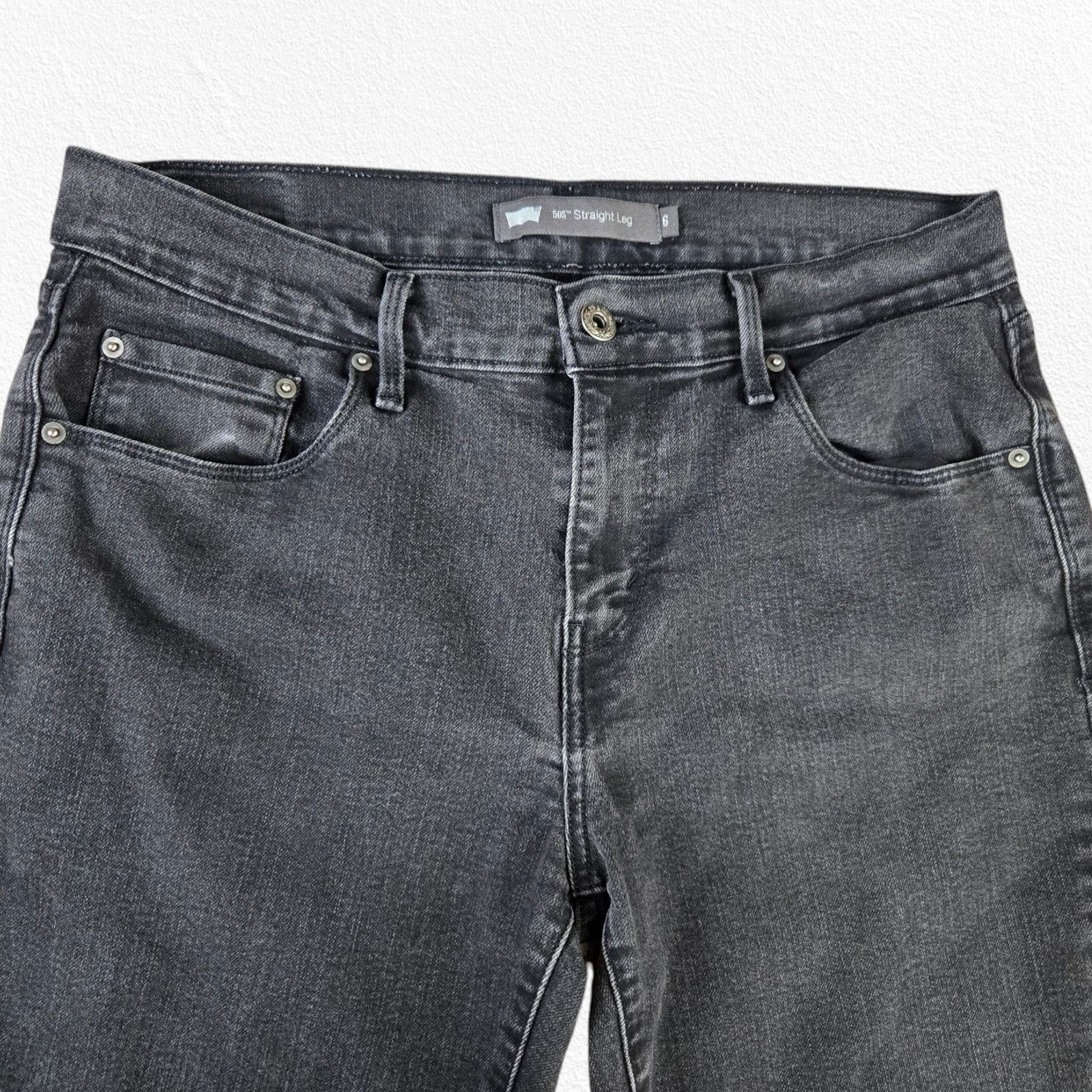 Levi's Levi's 505 Black Straight Leg Jeans Size 6 Size 28" / US 6 / IT 42 - 3 Thumbnail