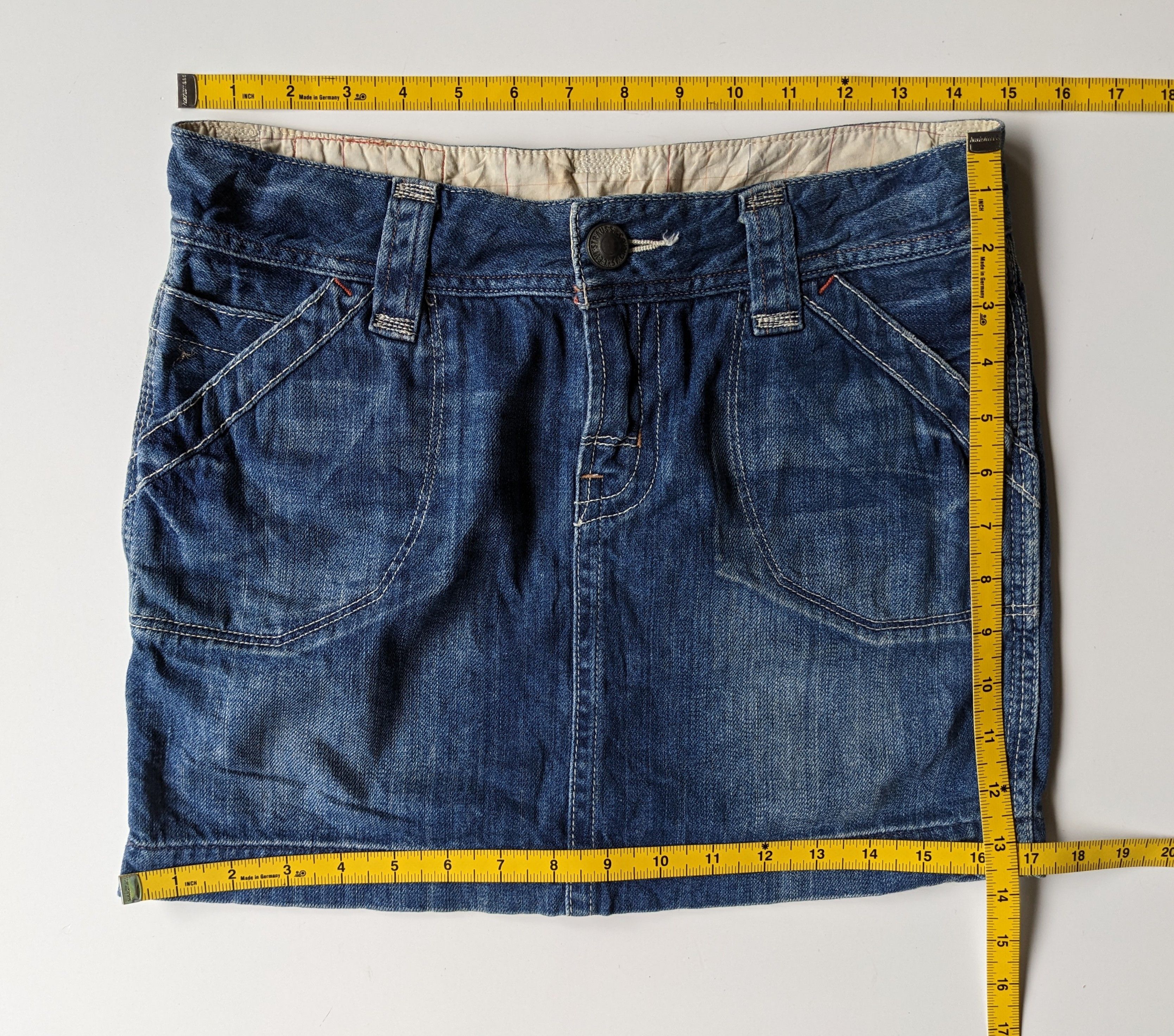 Levi's Vintage Clothing Levi's Strauss & Co mini skirt jeans Size 30" / US 8 / IT 44 - 6 Thumbnail