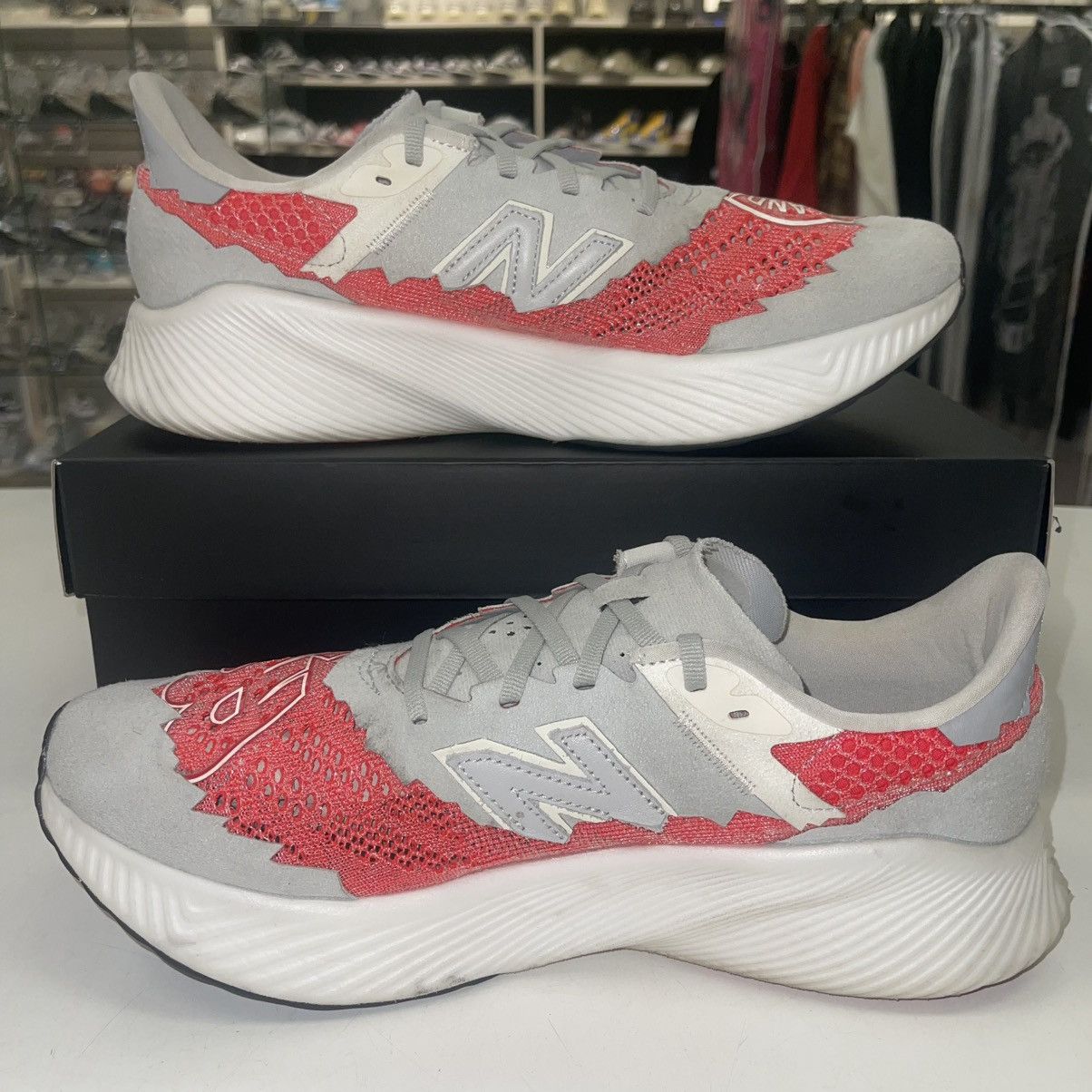 New Balance Stone Island x New Balance ‘Energy Red’ - lightly worn Size US 12 / EU 45 - 2 Thumbnail