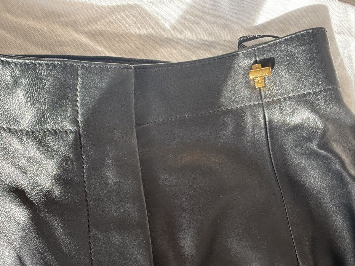 Dior Dior Skort with CD Buckle Black Lambskin Size 26" / US 2 / IT 38 - 6 Thumbnail