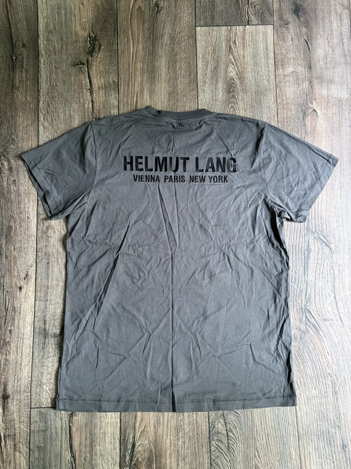 Helmut Lang Helmut Lang Vienna Paris New York Logo T-Shirt Size US L / EU 52-54 / 3 - 5 Thumbnail