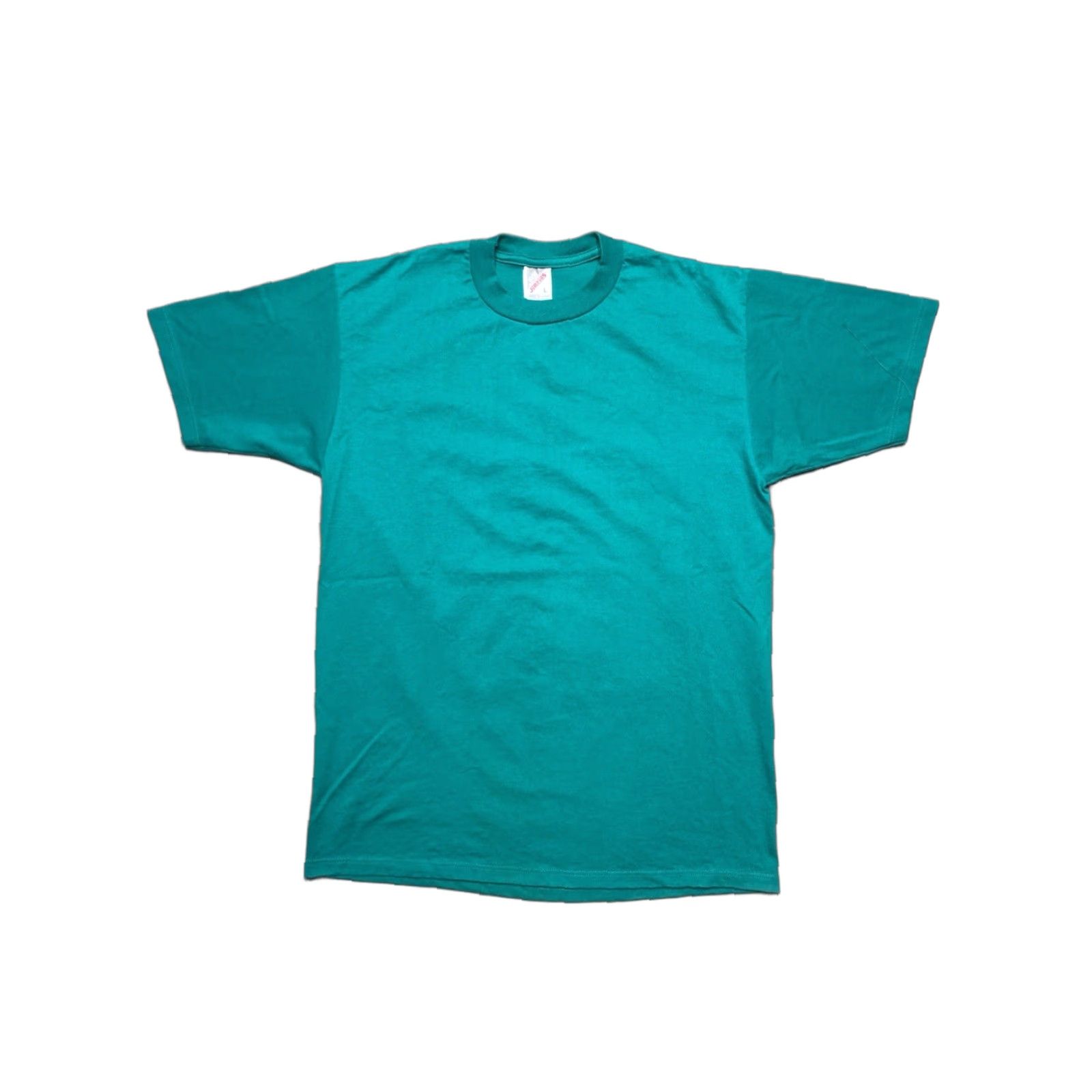 Jerzees VINTAGE Jerzees T-Shirt Large Men 80s 90s Teal Aqua Turquoise Single Stitch Blue 80s Theme Mens Size US L / EU 52-54 / 3 - 1 Thumbnail