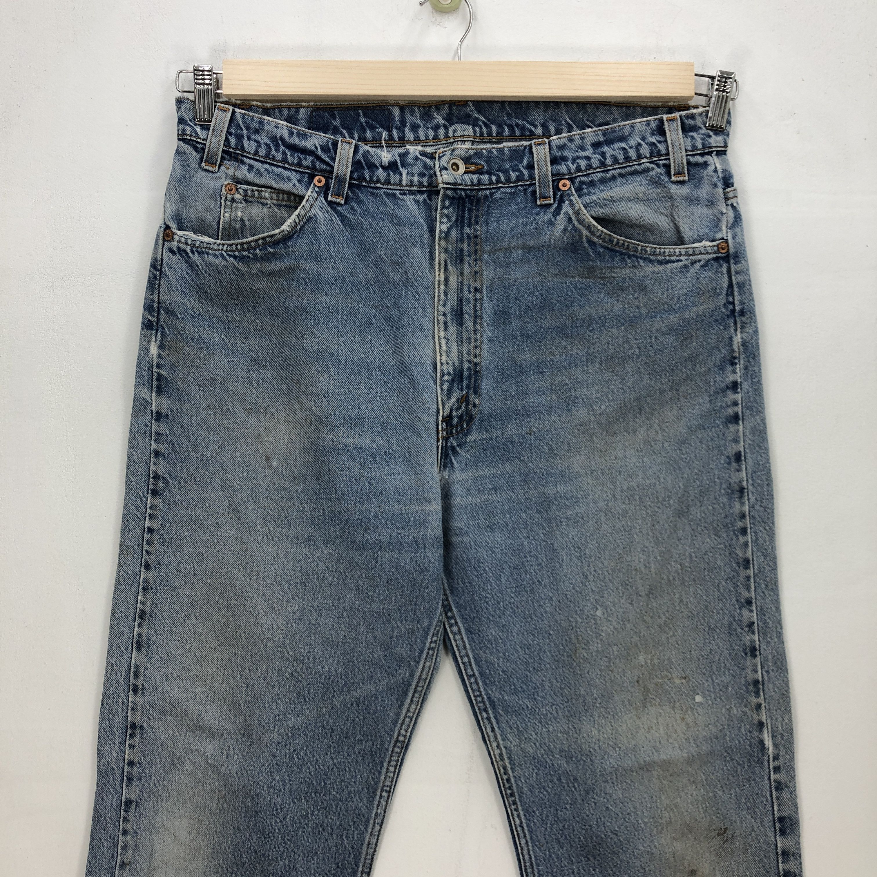 Levi's Vintage Levis Orange Tab Jeans Dirty Levi's Light Wash Denim Size US 36 / EU 52 - 3 Thumbnail