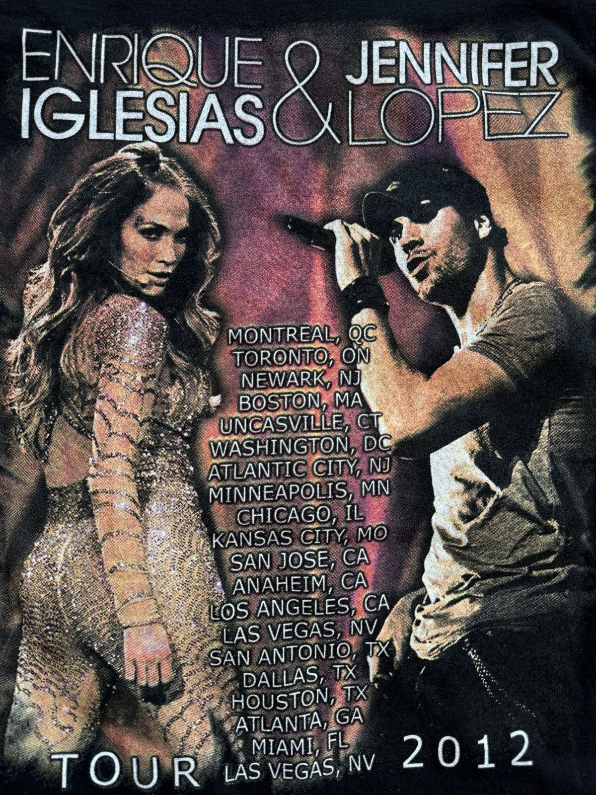 Band Tees × Rap Tees 2012 Jennifer Lopez Concert Spanish Latin Tour Rap T-Shirt Size US L / EU 52-54 / 3 - 6 Thumbnail