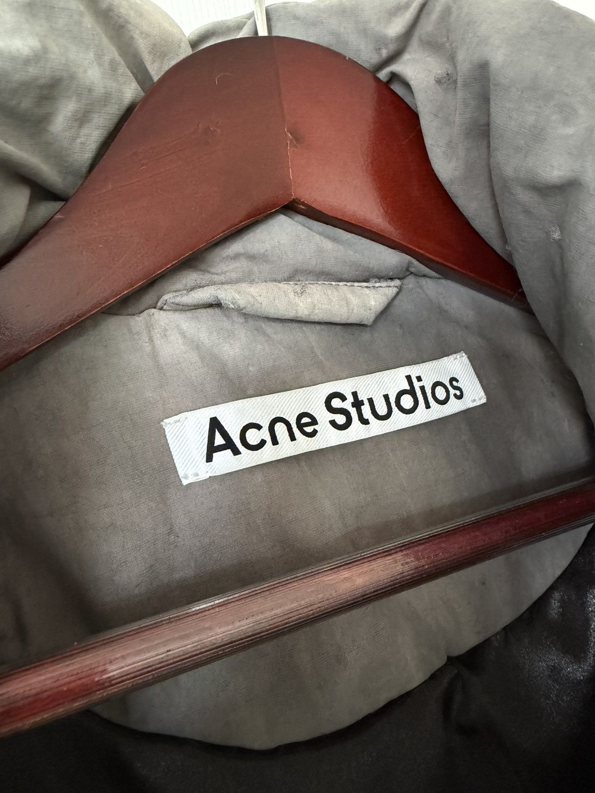 Acne Studios Acne Studios Grey Garment-Dyed Puffer Jacket Size US S / EU 44-46 / 1 - 3 Thumbnail