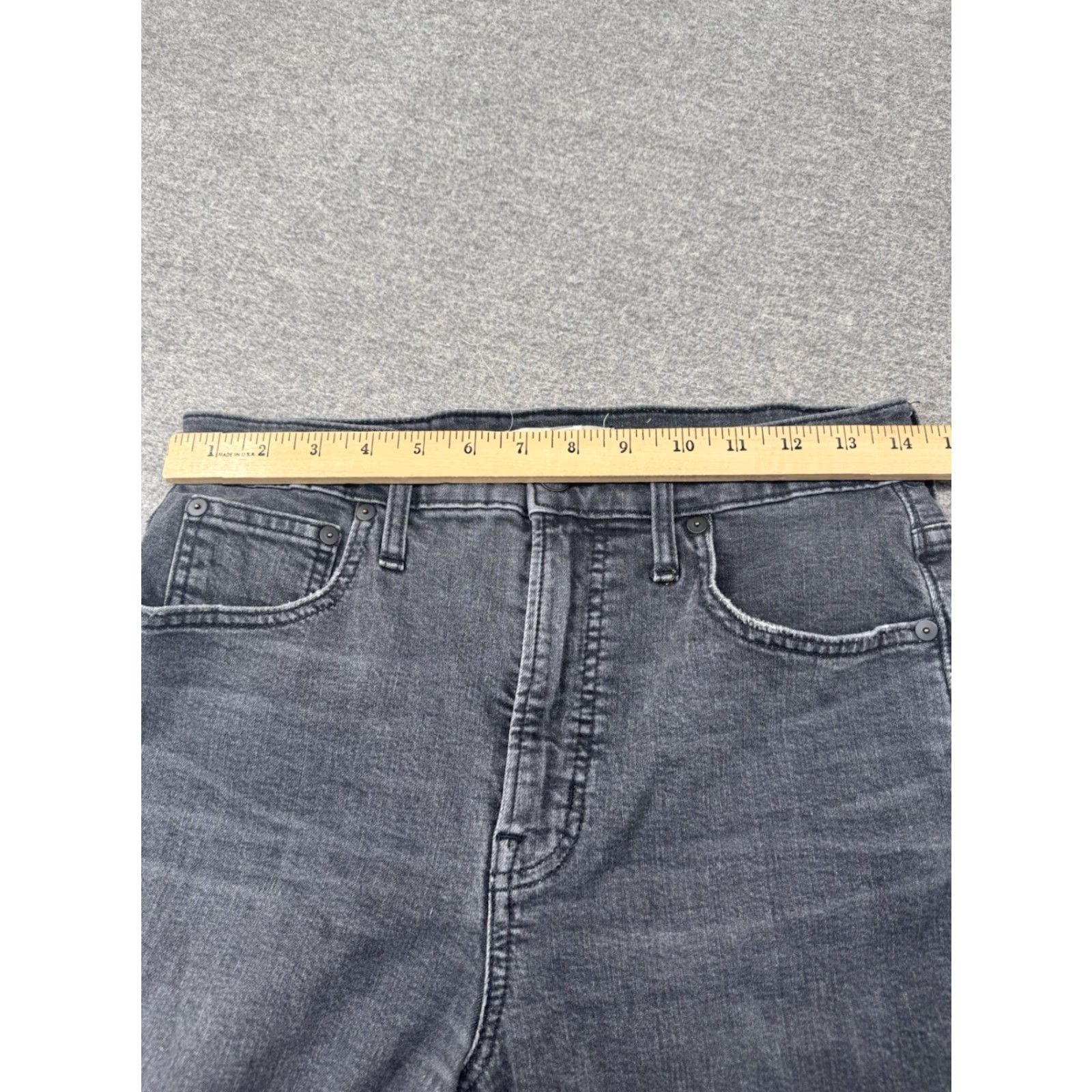 Madewell Madewell The Perfect Vintage Crop Jeans Women’s 28 Black 28x25 Cropped Regular Rise 25in 28in XS? Size 28" / US 6 / IT 42 - 5 Thumbnail