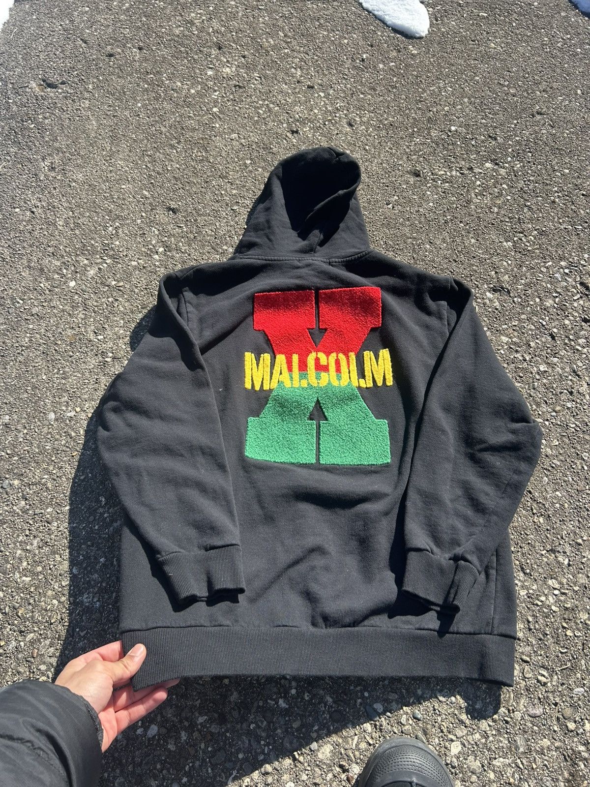 Reason × Vintage Reason Malcom X Black Red Green Gold Carpet Print Hoodie Size US XL / EU 56 / 4 - 12 Thumbnail