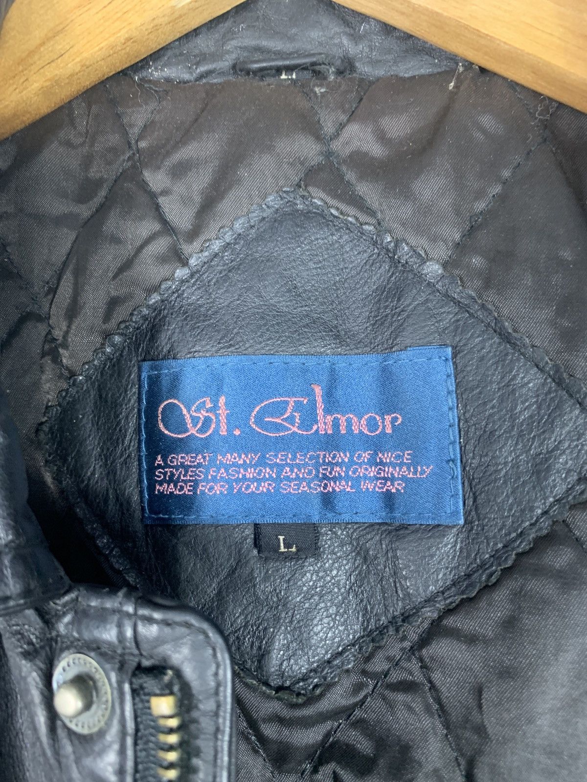 Vintage Authentic Leather St Almor Jacket Size US L / EU 52-54 / 3 - 5 Thumbnail