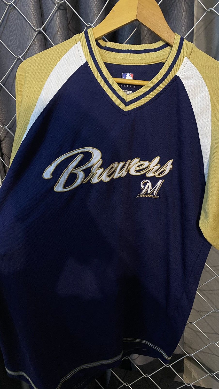 Japanese Brand × MLB × Vintage MAJESTIC MILWAUKEE BREWERS MLB JERSEY Size US L / EU 52-54 / 3 - 3 Thumbnail