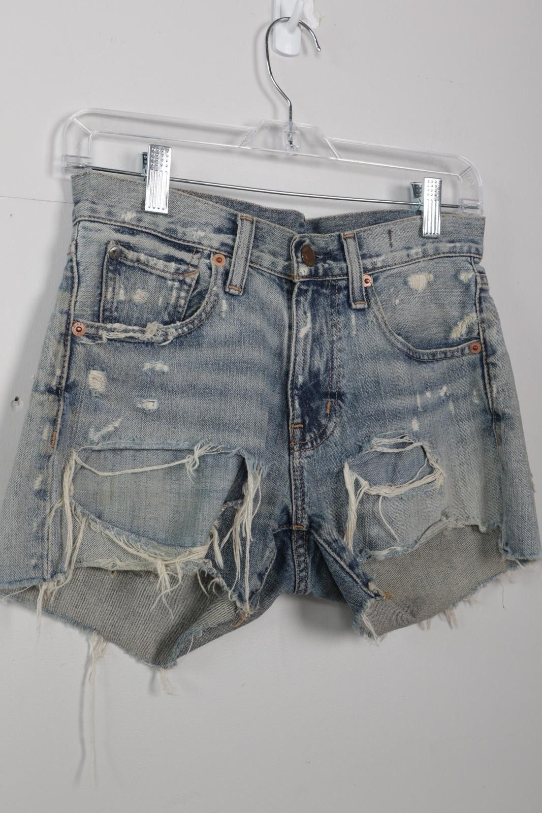Denim & Supply Ralph Lauren 2010's Denim & Supply Ralph Lauren Light Wash Denim Shorts Size 28" / US 6 / IT 42 - 3 Thumbnail
