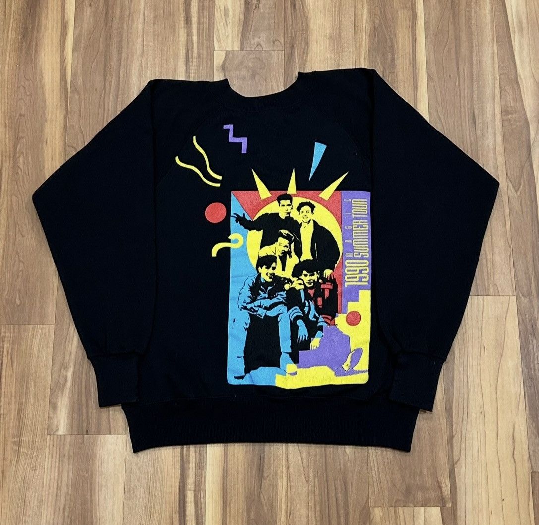 Vintage Vintage 90s New Kids On The Block CrewNeck Size US M / EU 48-50 / 2 - 1 Thumbnail