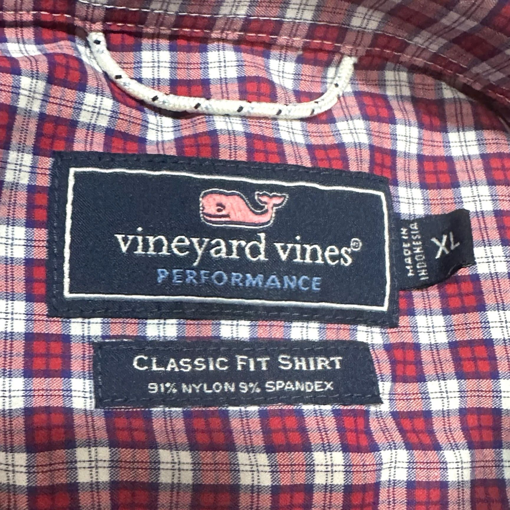 Vineyard Vines Vineyard Vines Performance Button-Up Shirt Mens XL Red Check Classic Shirt Size US XL / EU 56 / 4 - 5 Thumbnail