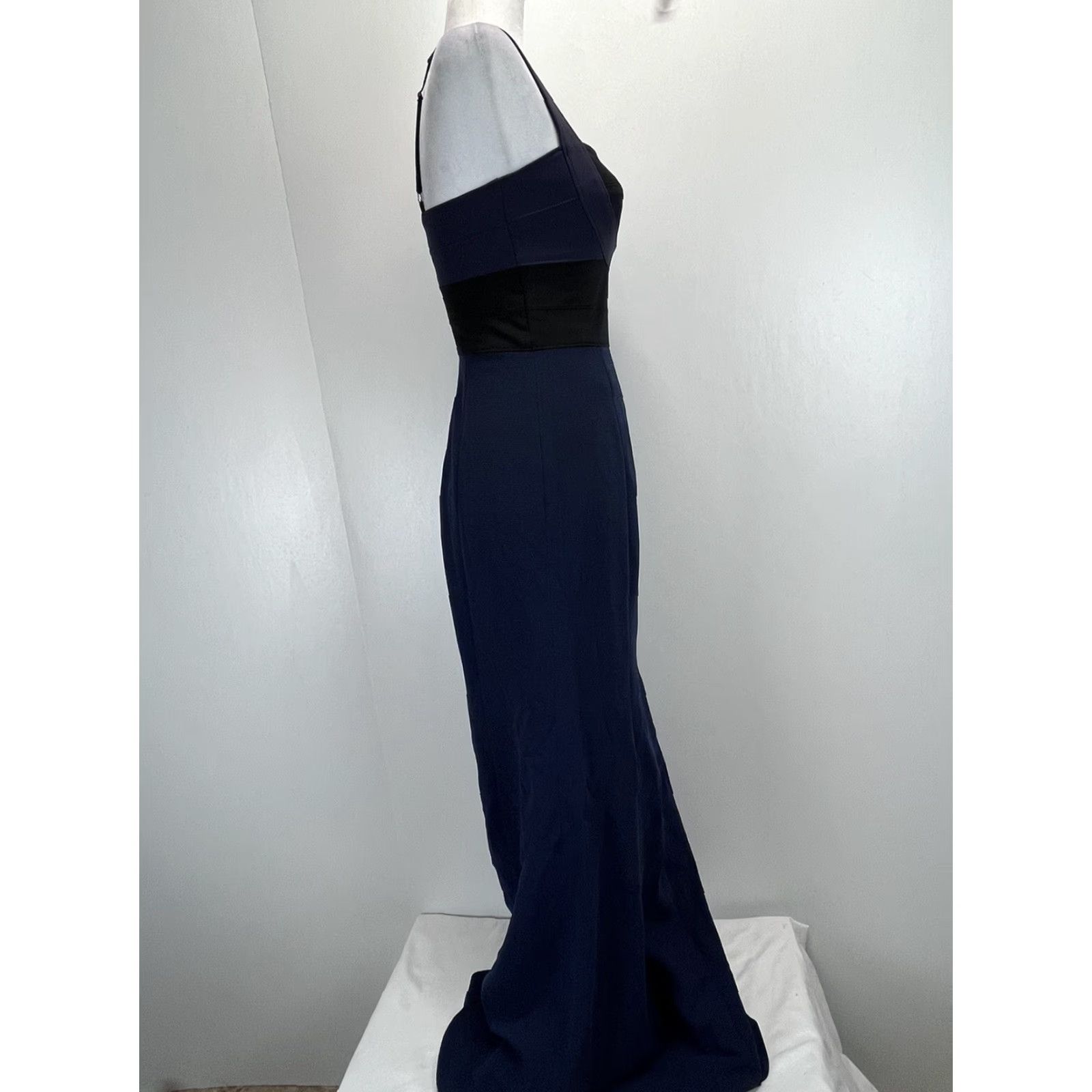 Bcbgmaxazria VINTAGE BCBGMAXAZRIA Women Dress Size 4 Sleeveless Mermaid Long Navy Black Size S / US 4 / IT 40 - 2 Thumbnail