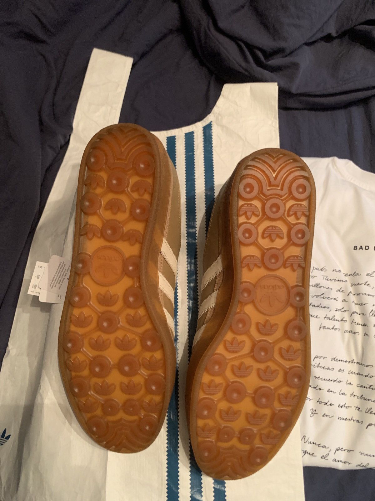 Adidas Bad Bunny X Messi Gazelle Size US 12 / EU 45 - 7 Thumbnail