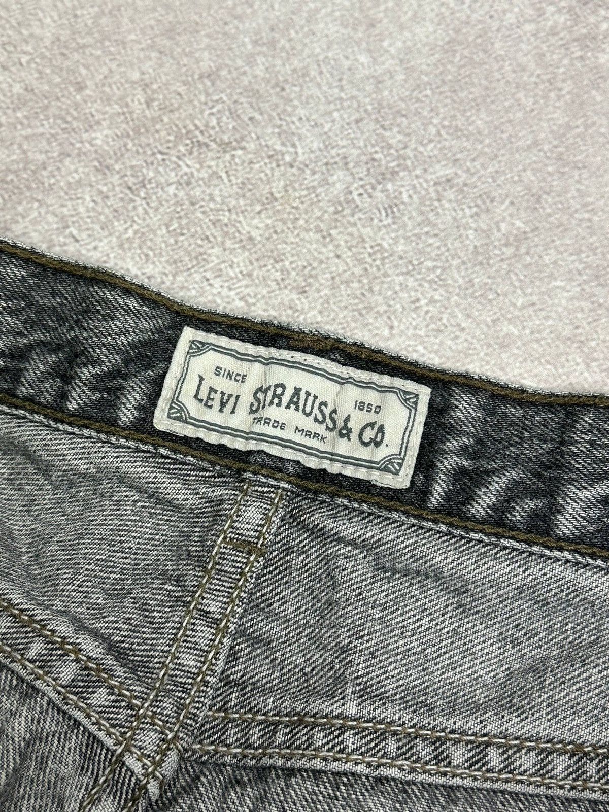 Levi's Vintage Levis Silver Tab Baggy Gray Jeans Rare 38x34 Size US 38 / EU 54 - 9 Thumbnail