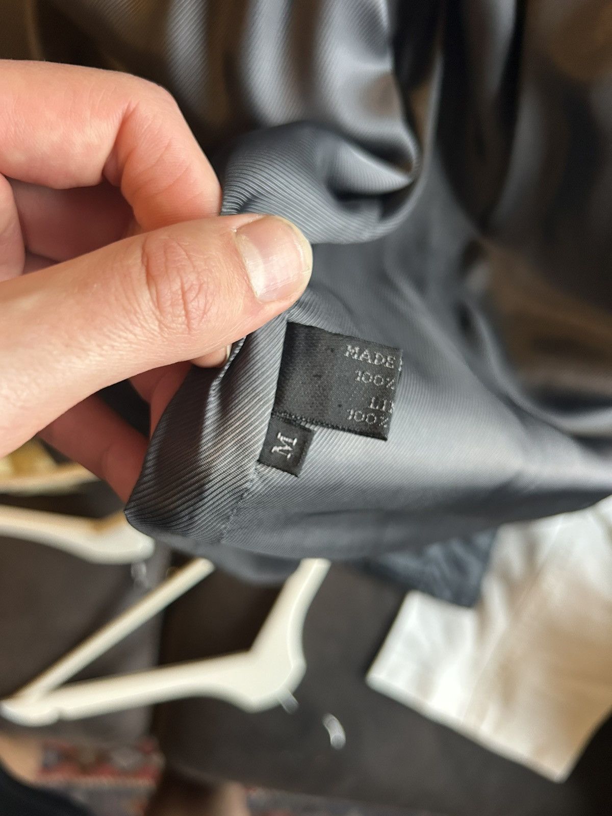 Prada Prada Milano Herringbone Lined Gray Nylon Raincoat - Size M Size US M / EU 48-50 / 2 - 10 Thumbnail