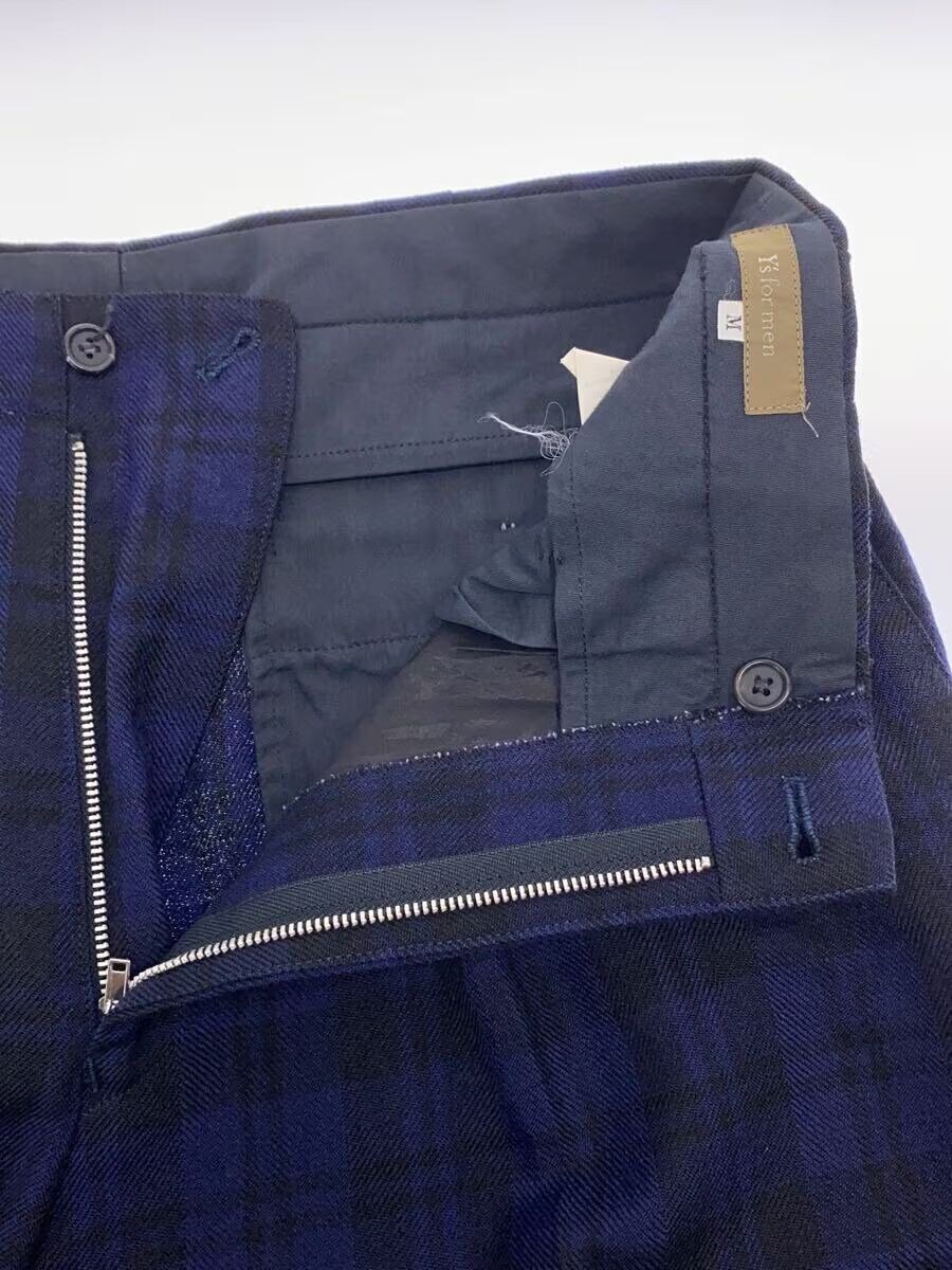 Y's for Men × Yohji Yamamoto Plaid Pleated Wool Pants Size US 29 - 3 Thumbnail