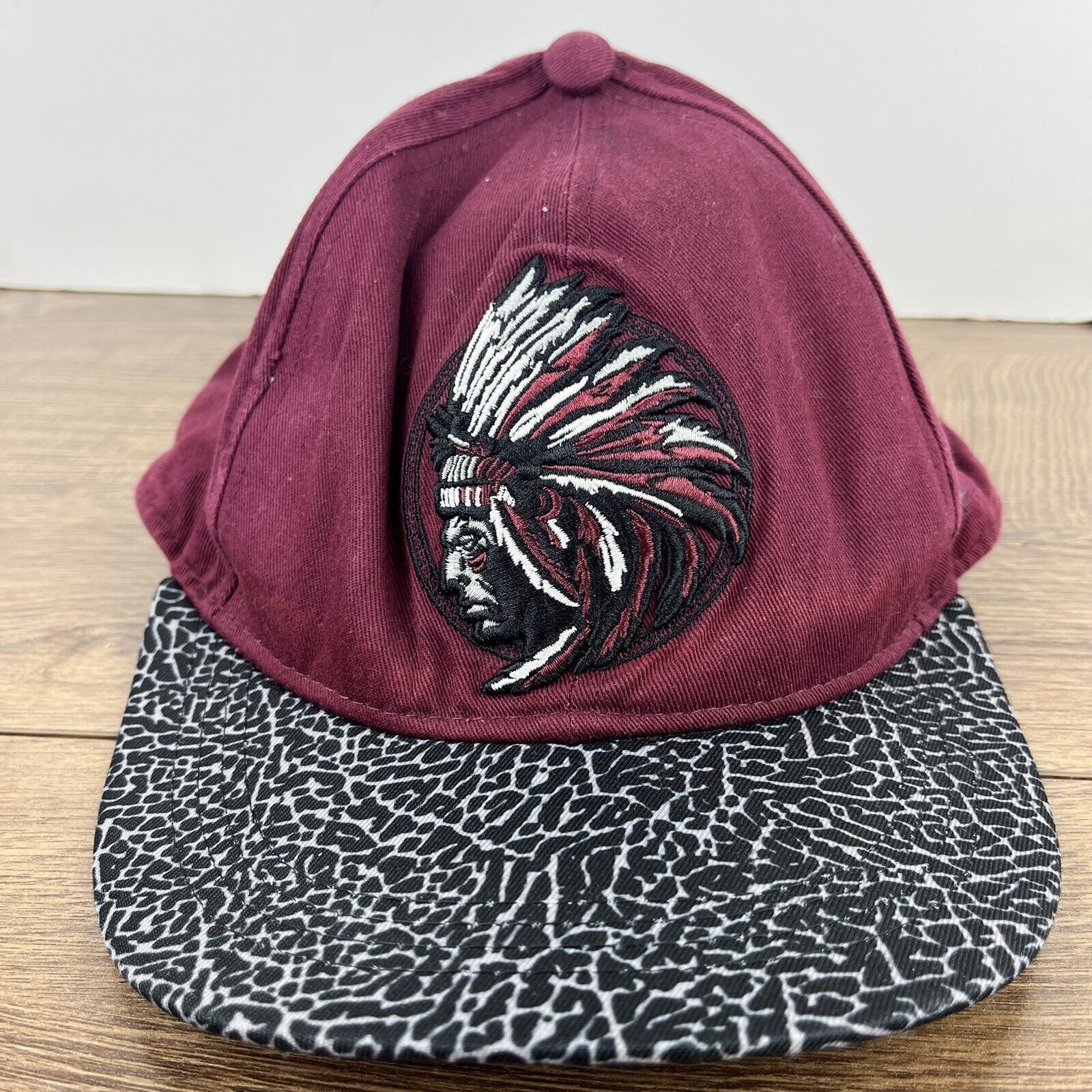 Other Warrior Mohawk Hat Red Hat Adjustable Adult Size Hat Cap Size ONE SIZE - 3 Thumbnail
