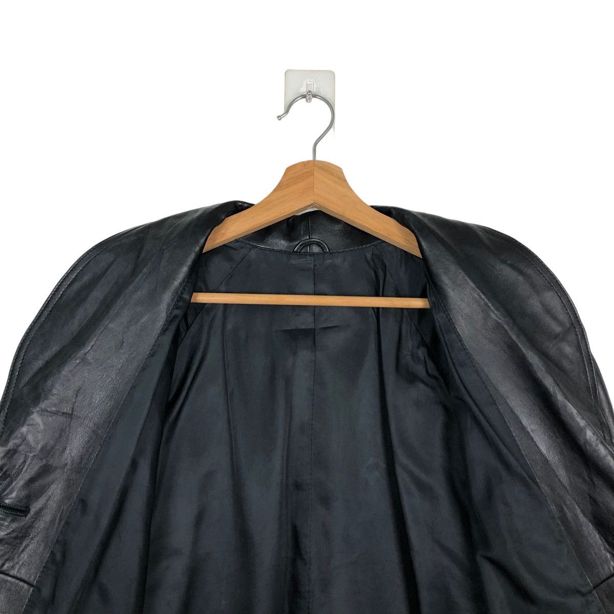 Japanese Brand 🔥VINTAGE GENUINE LEATHER JACKET JAPAN INSPIRE RICK OWENS Size US M / EU 48-50 / 2 - 10 Thumbnail