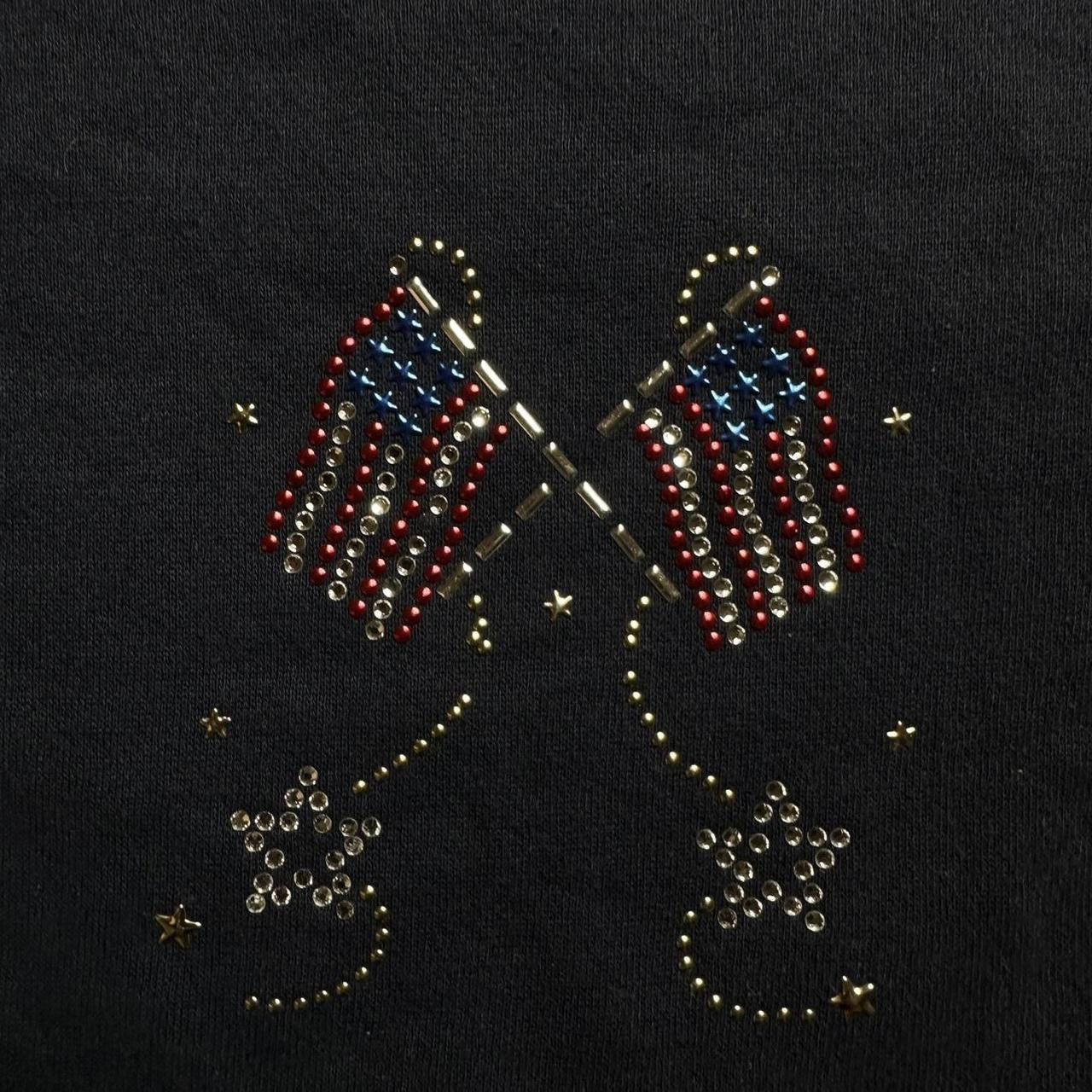 Vintage Vintage 90s USA flag sweatshirt Size US L / EU 52-54 / 3 - 2 Thumbnail
