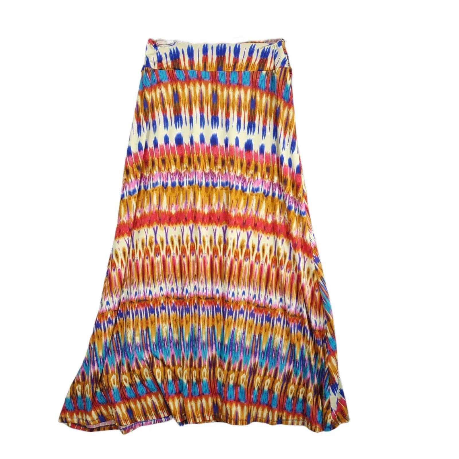 Other Robert Louis Women's M Colorful Tie Dye Maxi Skirt Size 30" / US 8 / IT 44 - 3 Thumbnail