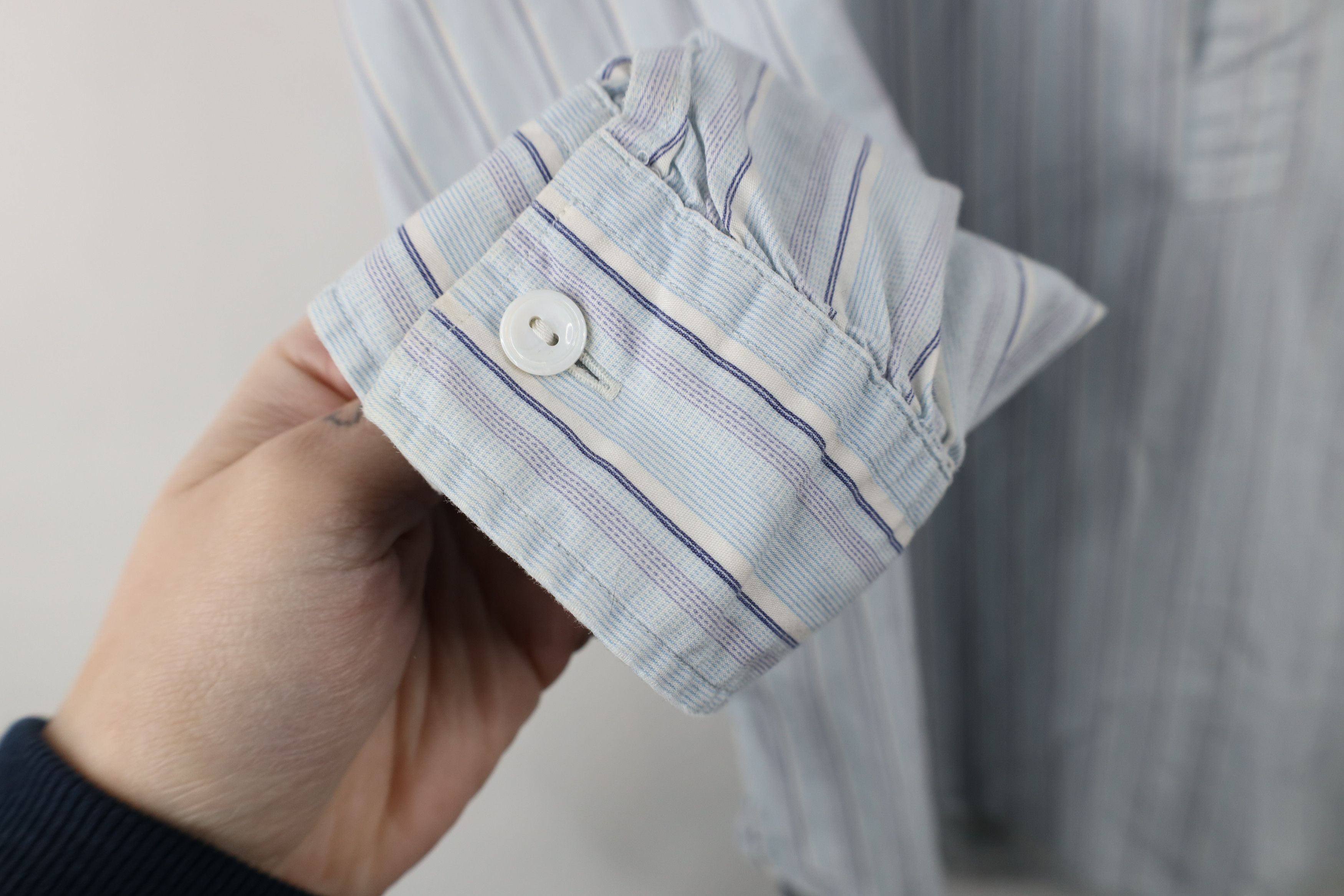 Ralph Lauren × Vintage Vintage 90s Ralph Lauren Collar Button Down Polo Shirt Size US L / EU 52-54 / 3 - 10 Thumbnail