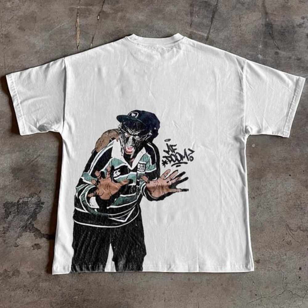 Japanese Brand × Vintage MF Doom Graphic Print Oversized Tshirt Size US XXL / EU 58 / 5 - 2 Thumbnail