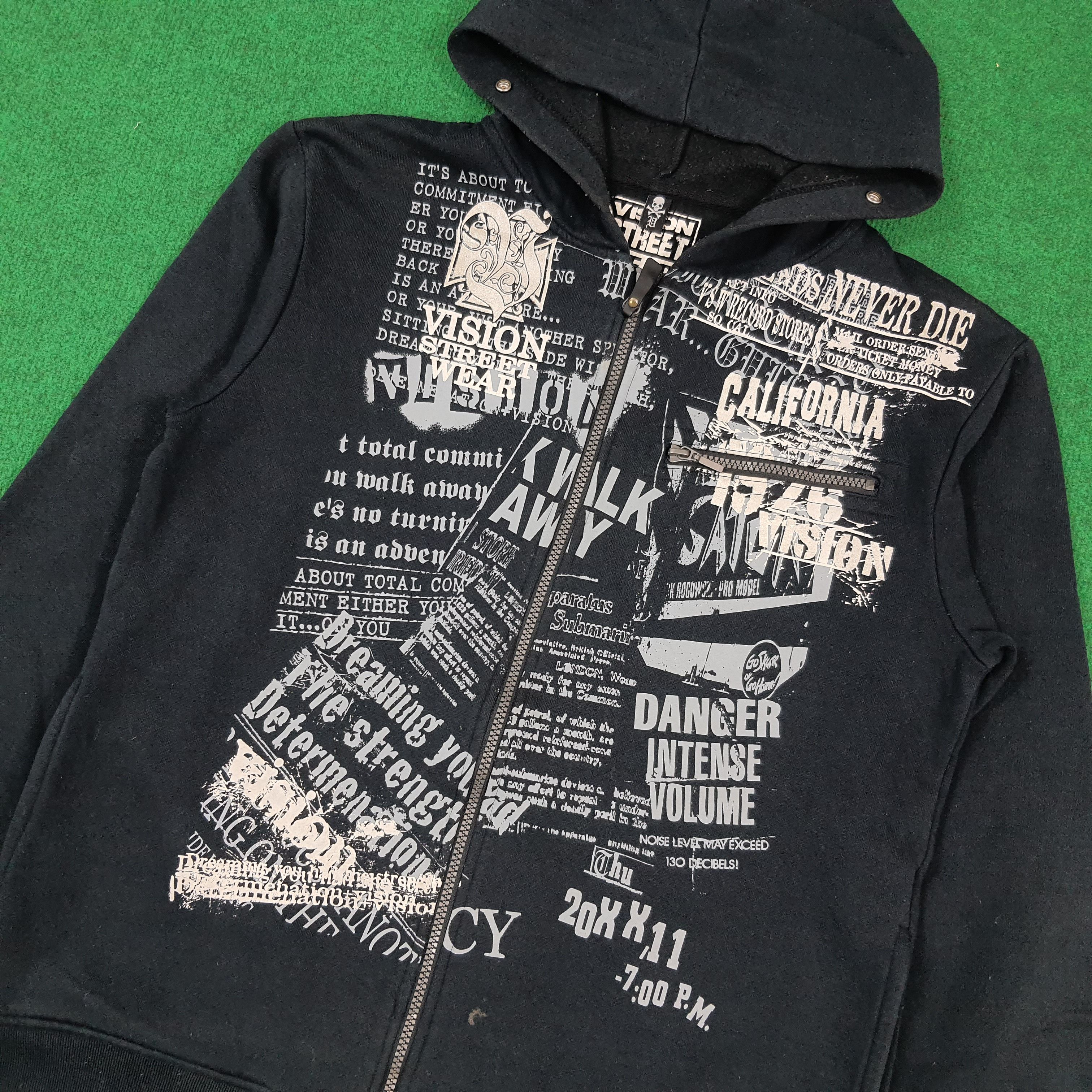 Vision Streetwear Vintage Vision Streetwear Full Zipper Hooded C295N16 Size US S / EU 44-46 / 1 - 2 Thumbnail