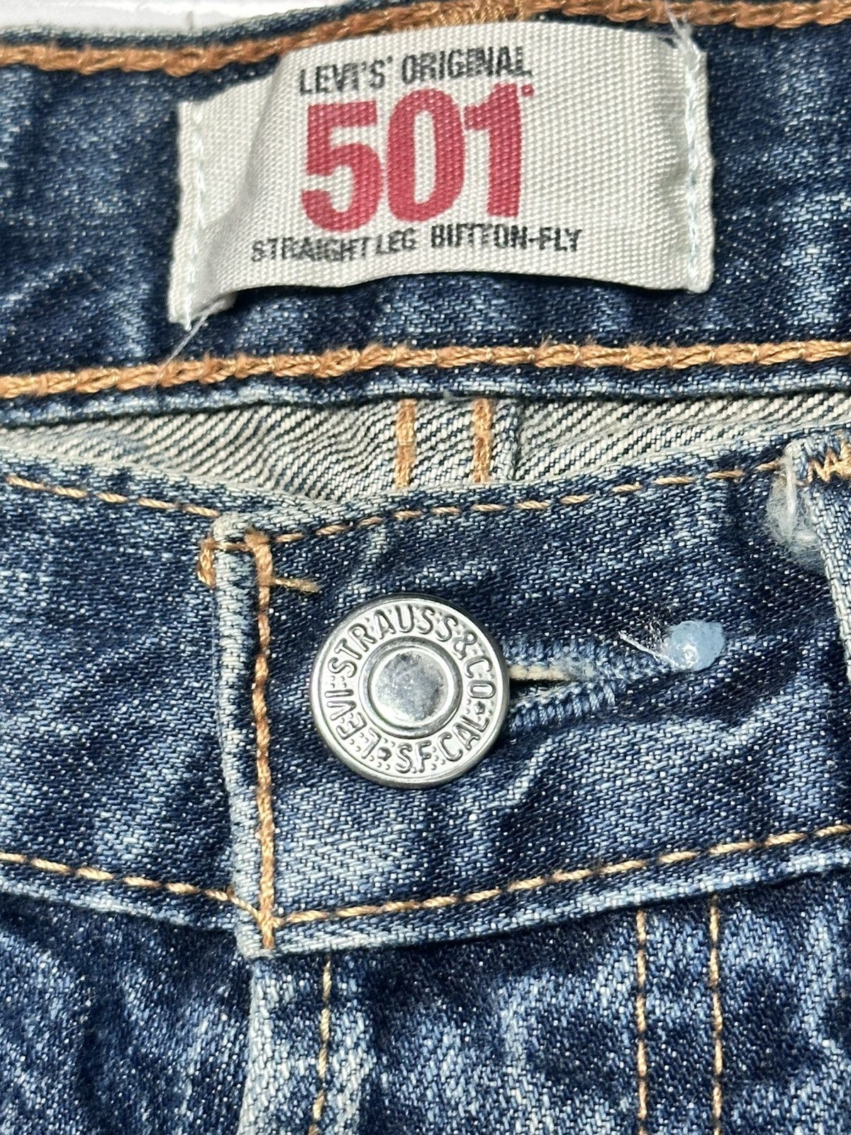 Levi's Levis 501 Vintage 90's Straight Cut Button Fly With Faded Size US 32 / EU 48 - 8 Thumbnail