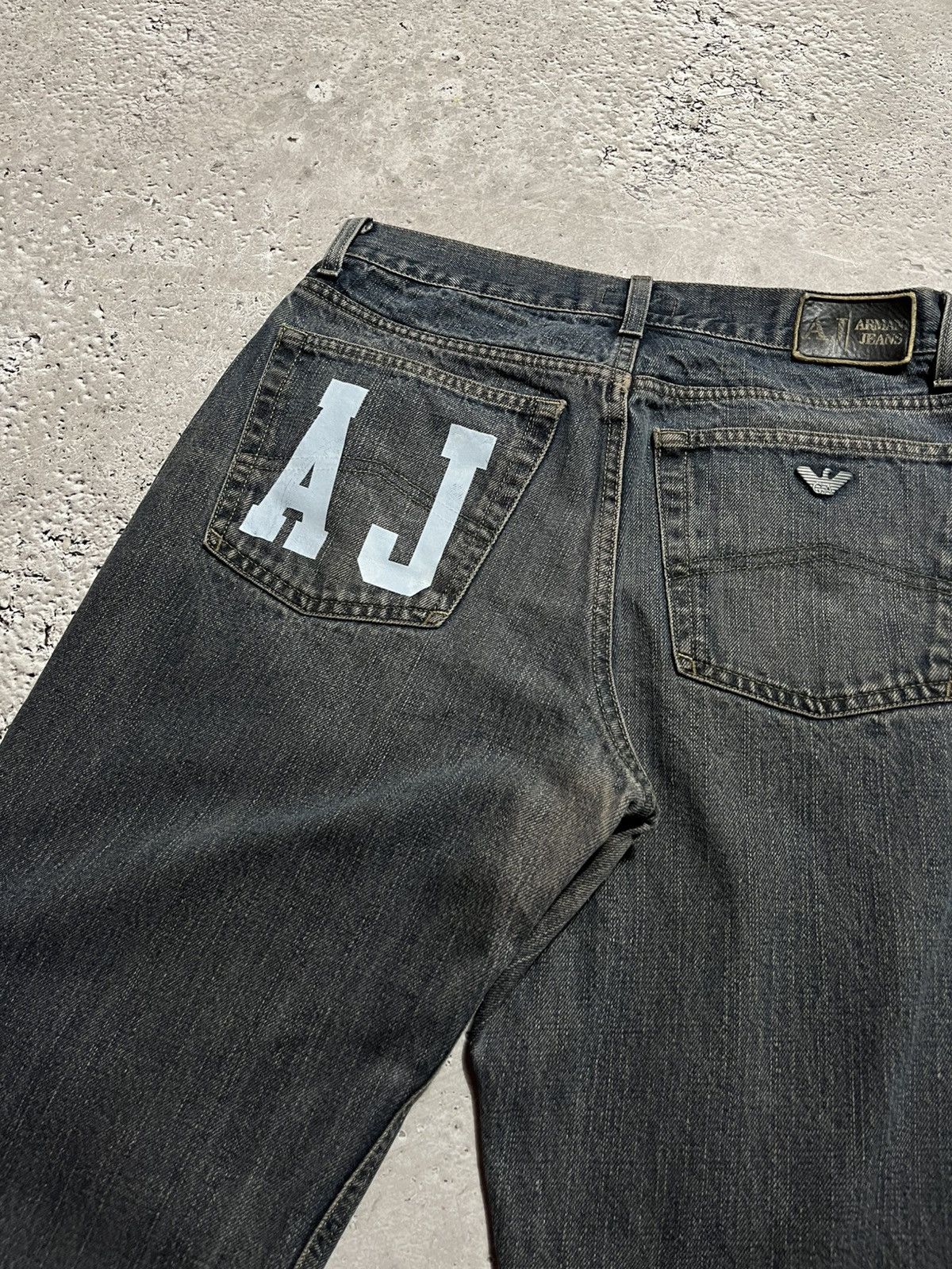 Armani × Vintage Custom Vintage Armani Jeans AJ Logo Denim Jeans Size US 30 / EU 46 - 5 Thumbnail