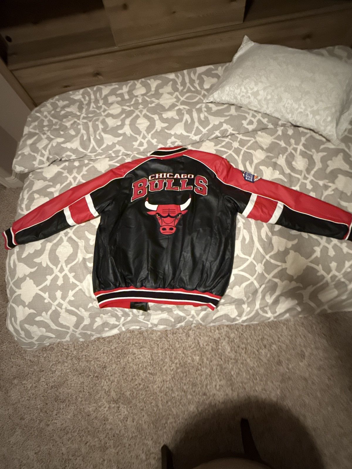 G-III G-III Chicago Bulls Leather Jacket Size US XL / EU 56 / 4 - 3 Thumbnail