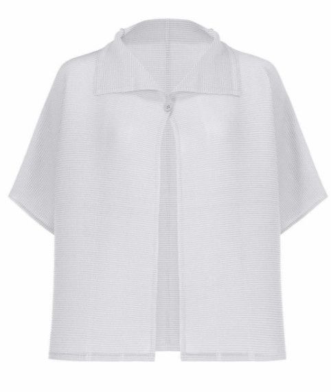 Issey Miyake issey miyake size:one size Short-sleeved button-down cardig Size M / US 6-8 / IT 42-44 - 1 Thumbnail