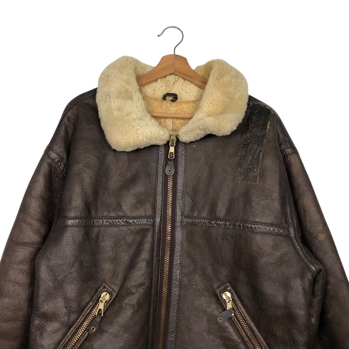 Vintage Vintage Genuine Leather Jacket Shearling Zufolo Issey Miyake Size US L / EU 52-54 / 3 - 4 Thumbnail