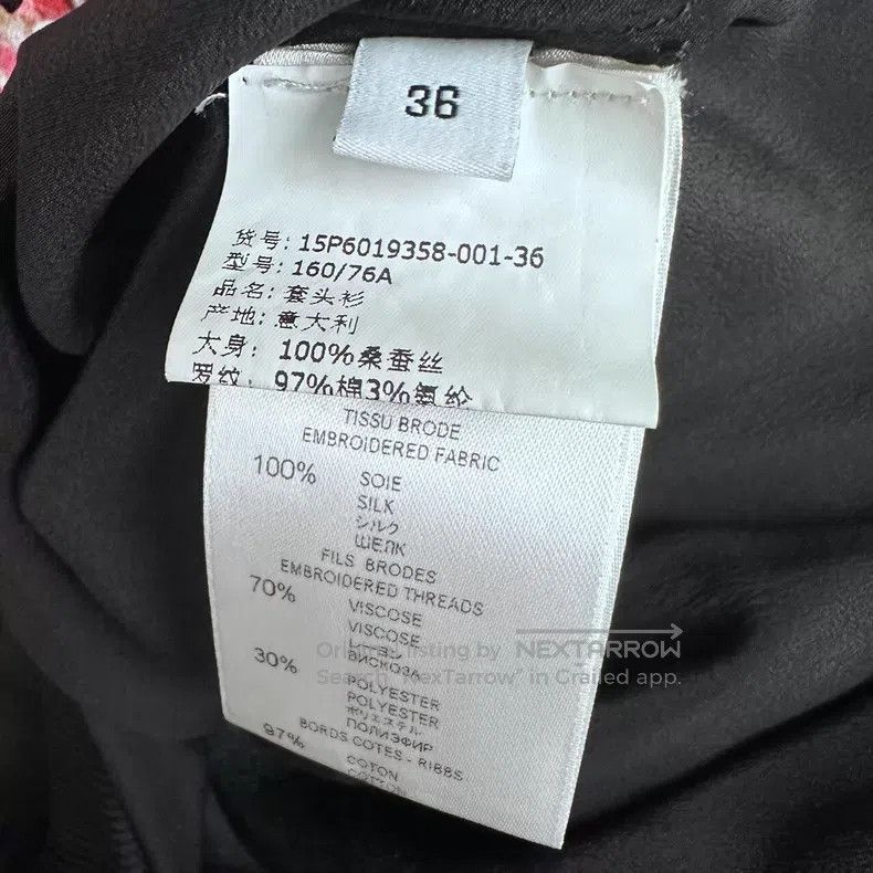 Givenchy Givenchy Black Printed Silk Chiffon Jacket with Metal Zipp Size XS / US 0-2 / IT 36-38 - 5 Thumbnail