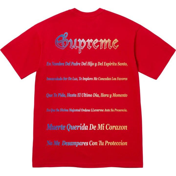 Supreme Supreme Red Grim Reaper Tee Size US XL / EU 56 / 4 - 2 Thumbnail