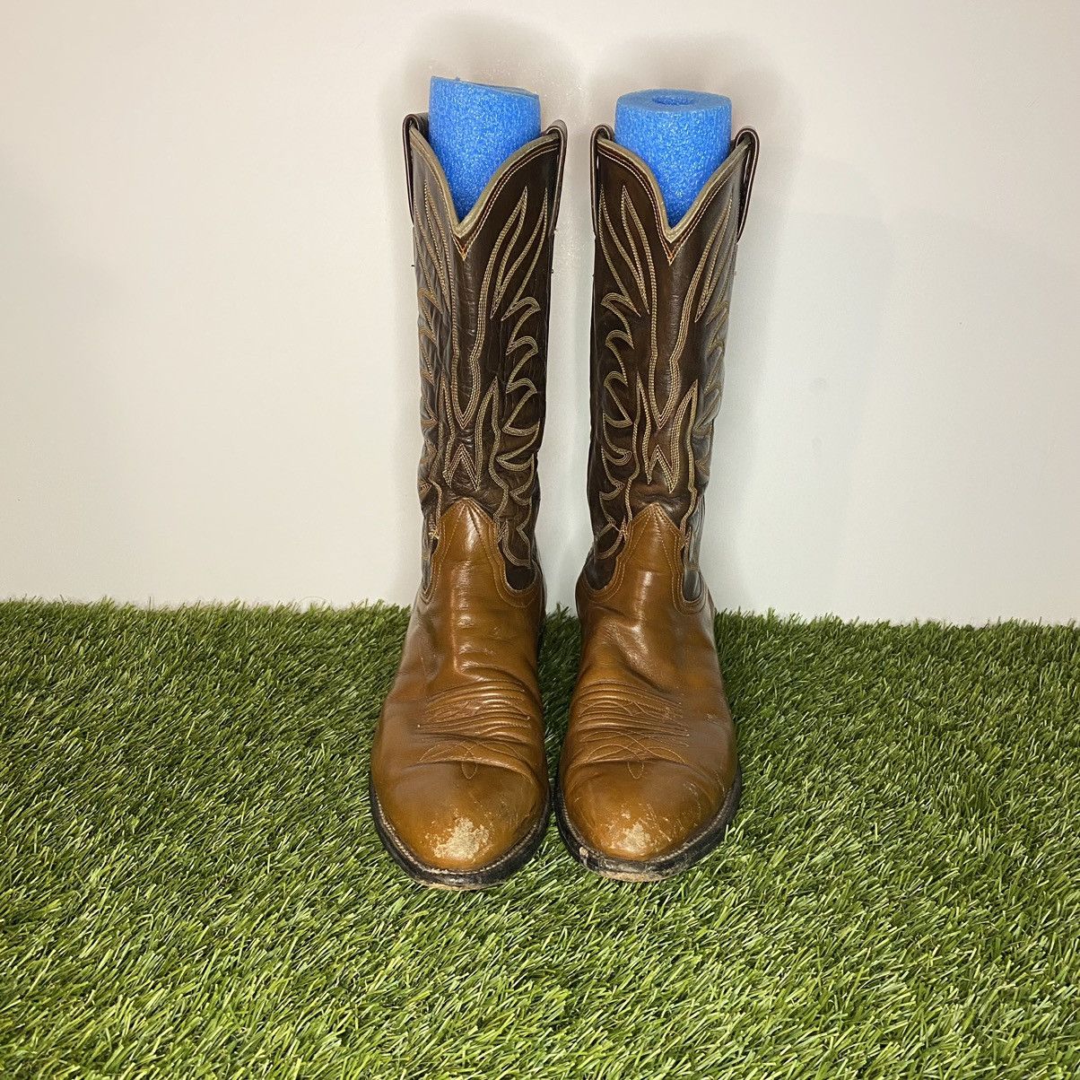 Nocona Boots × Vintage Nocoma two tone cowboy boots western MADE IN USA Size US 10 / EU 43 - 2 Thumbnail